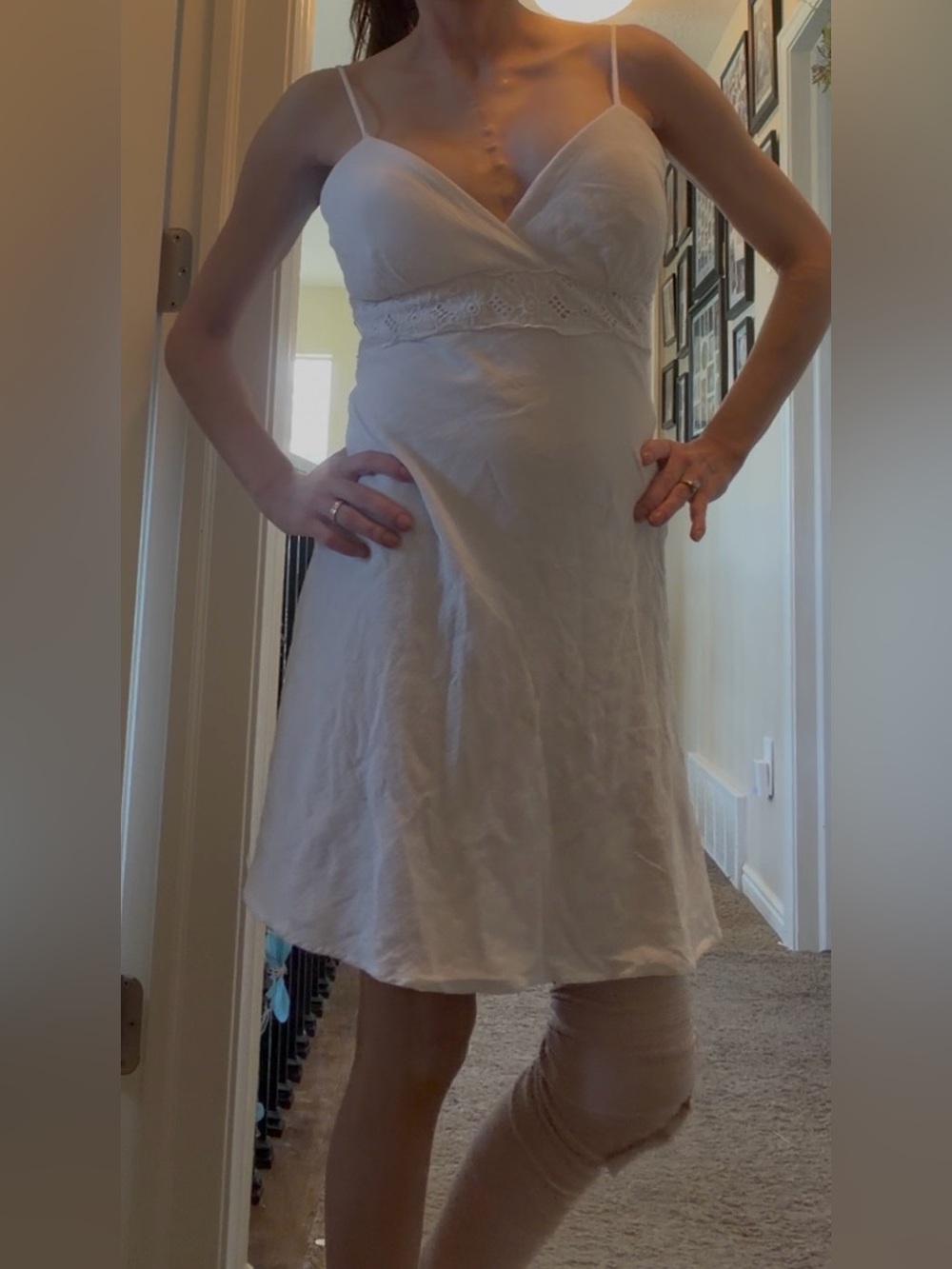 Deb white dress